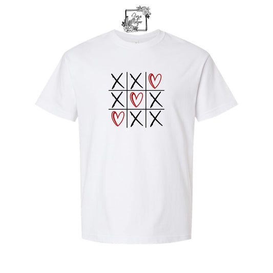 Tik Tac Toe Hearts Tee